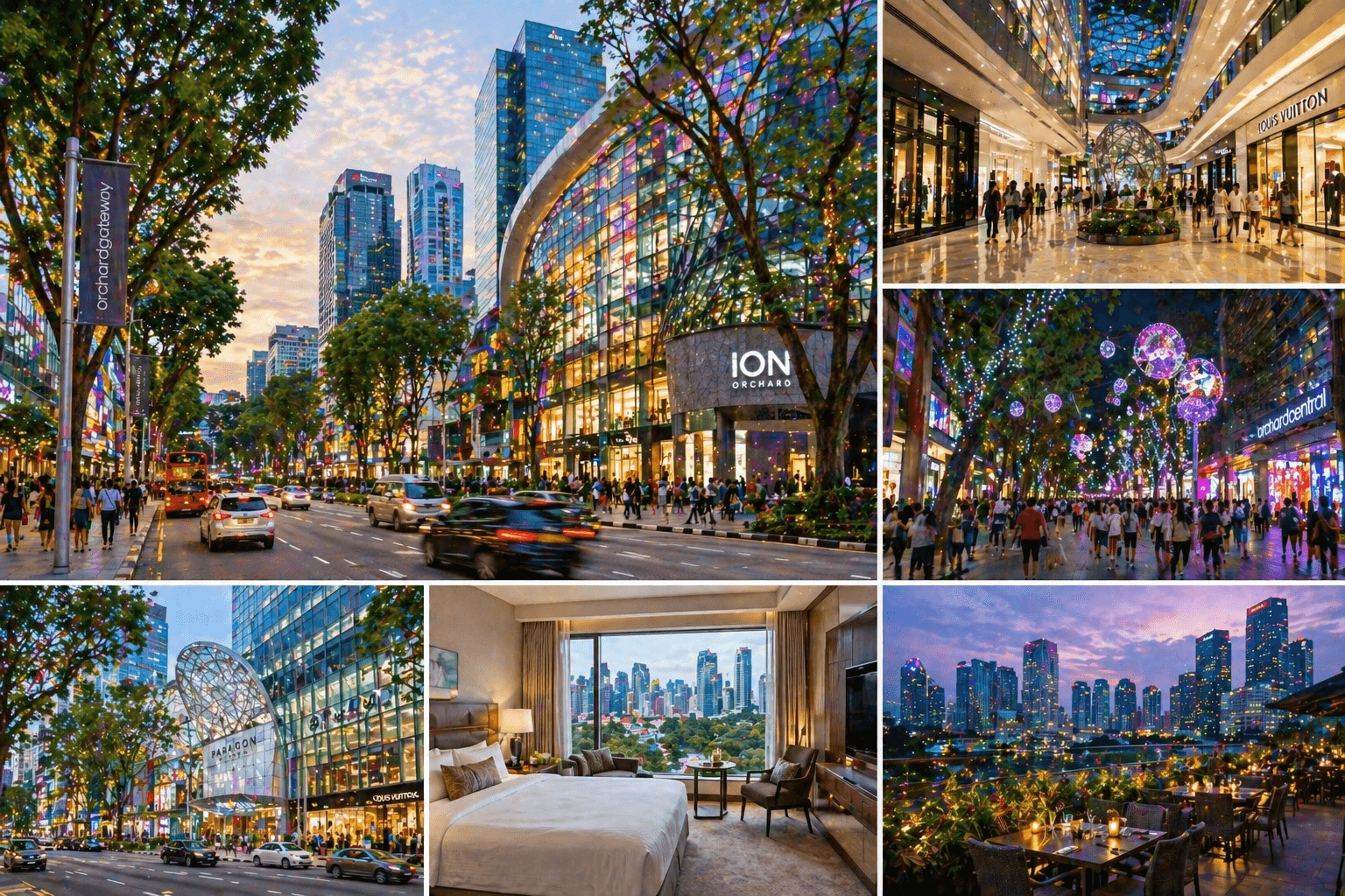 where to stay in Singapore Orchard Road with shopping malls luxury hotels and vibrant city streets