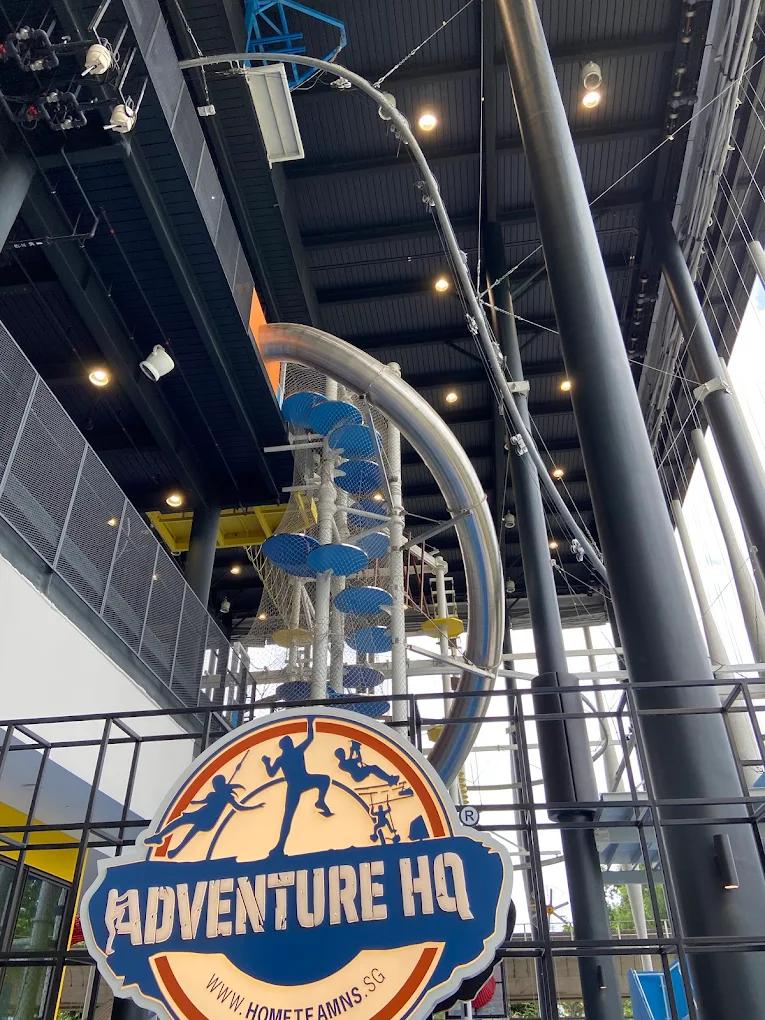 Visitors enjoying indoor adventure activities at Adventure HQ Singapore.